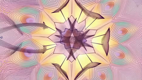 hypnotic abstract kaleidoscope mandala art