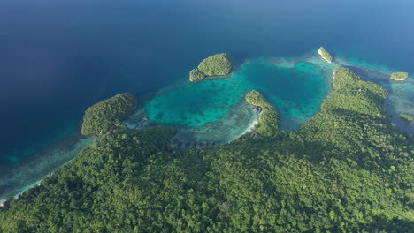 tropical island paradise with turquoise waters