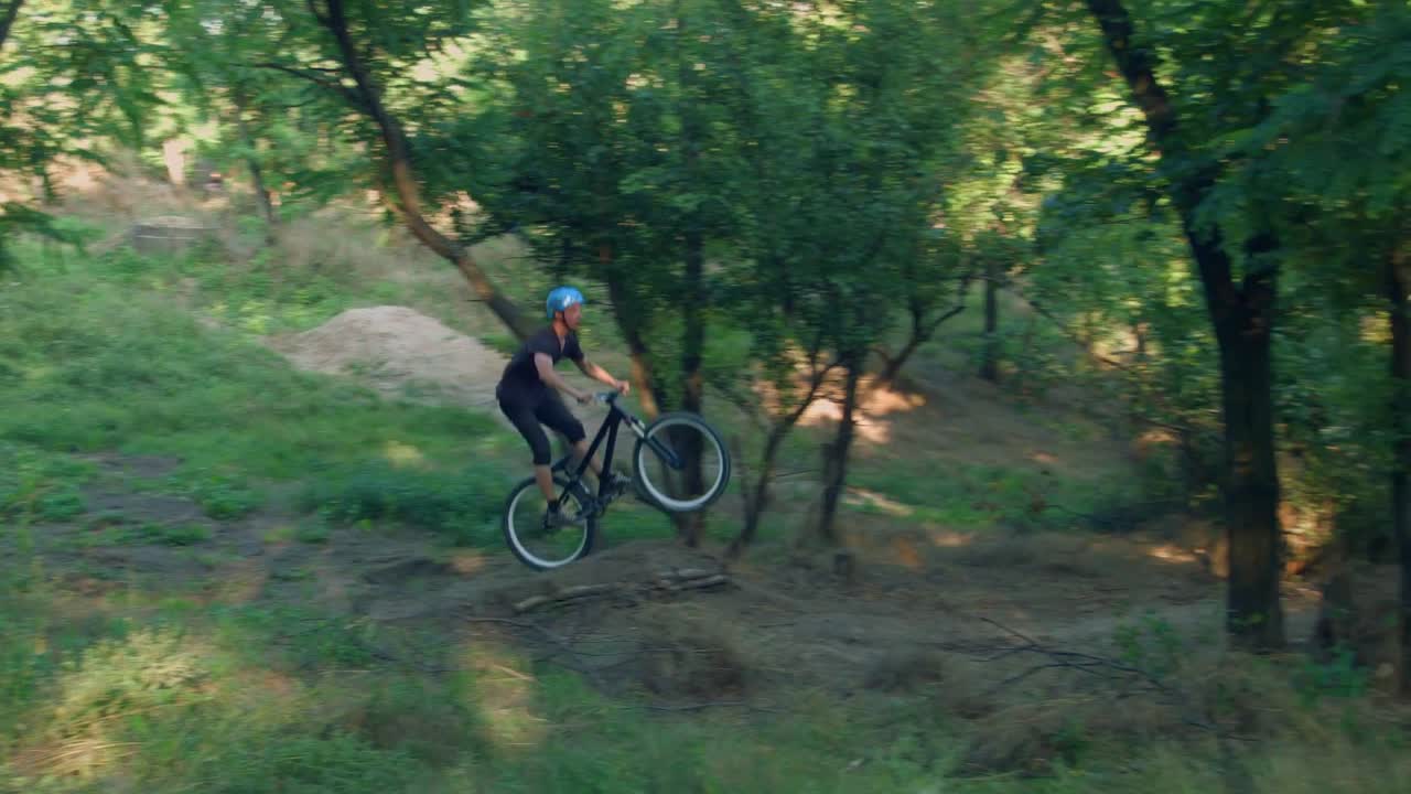Mountain Biking in the Woods