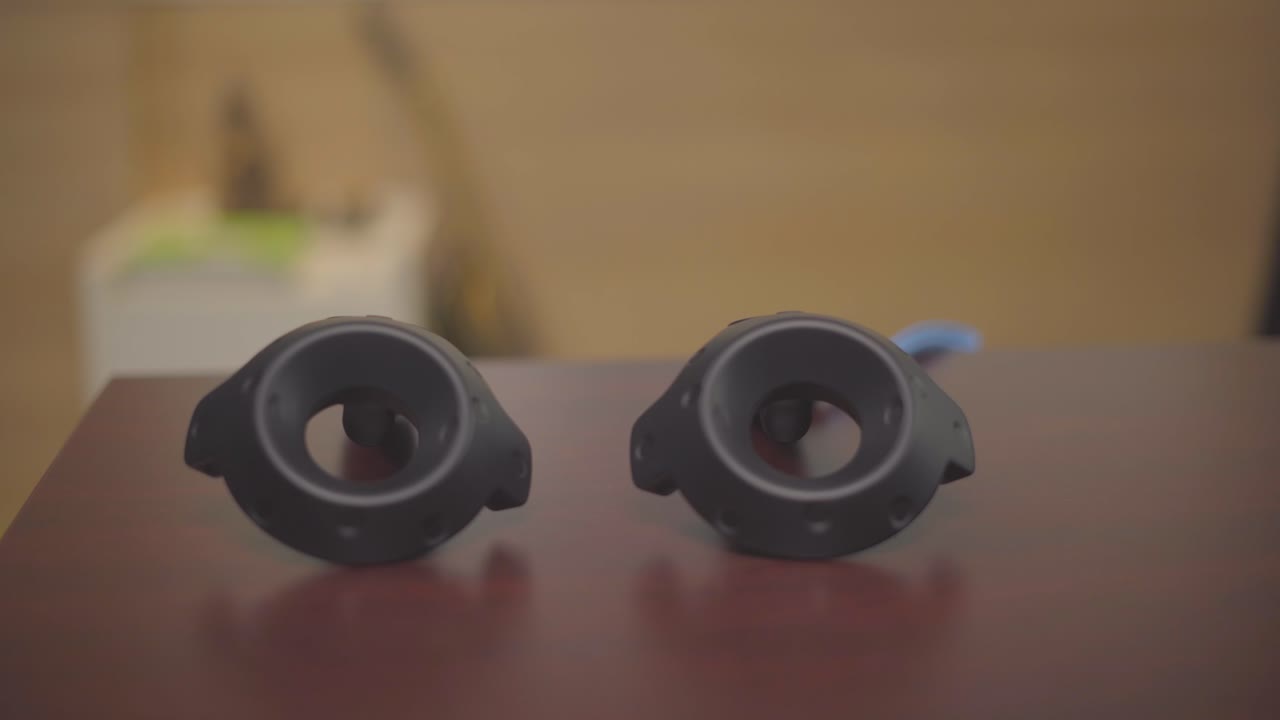 vive 컨트롤러 클로즈업 샷