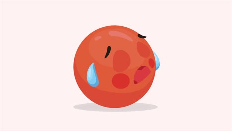 angry emoji red character animation