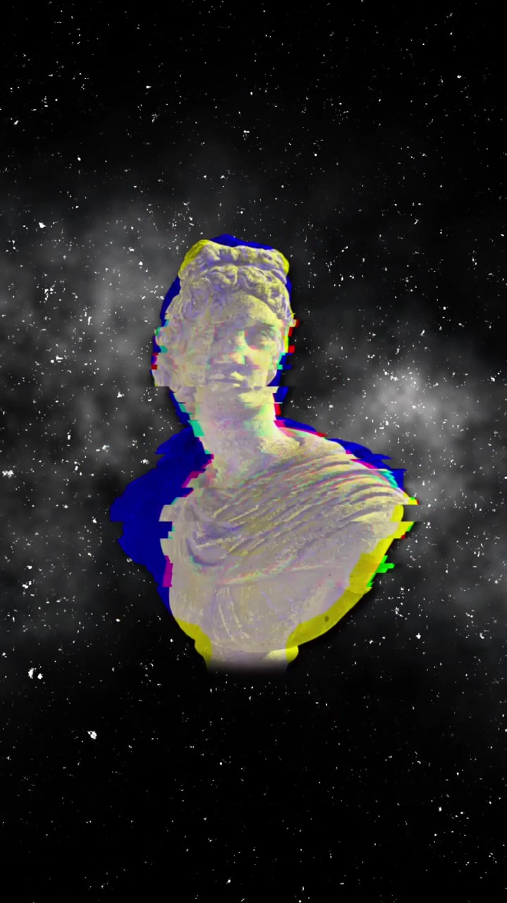 Animazione di interferenza e sculture nello spazio