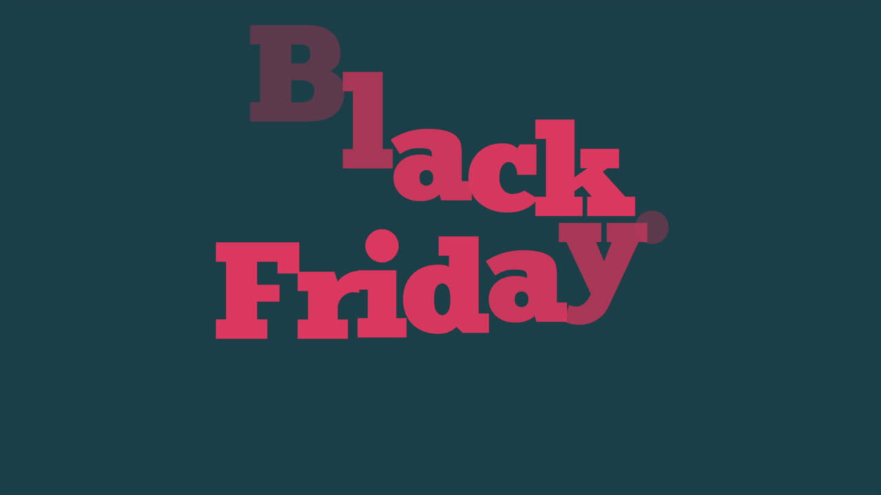 testo moderno del black friday su sfumatura blu