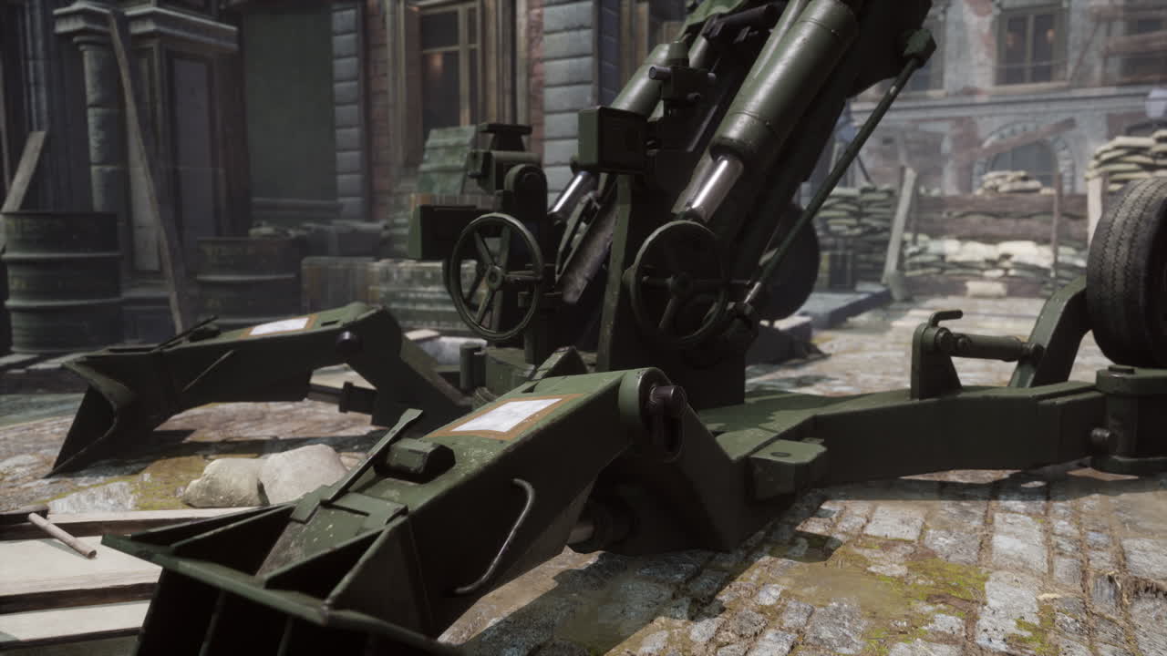 도시에서 대포 총