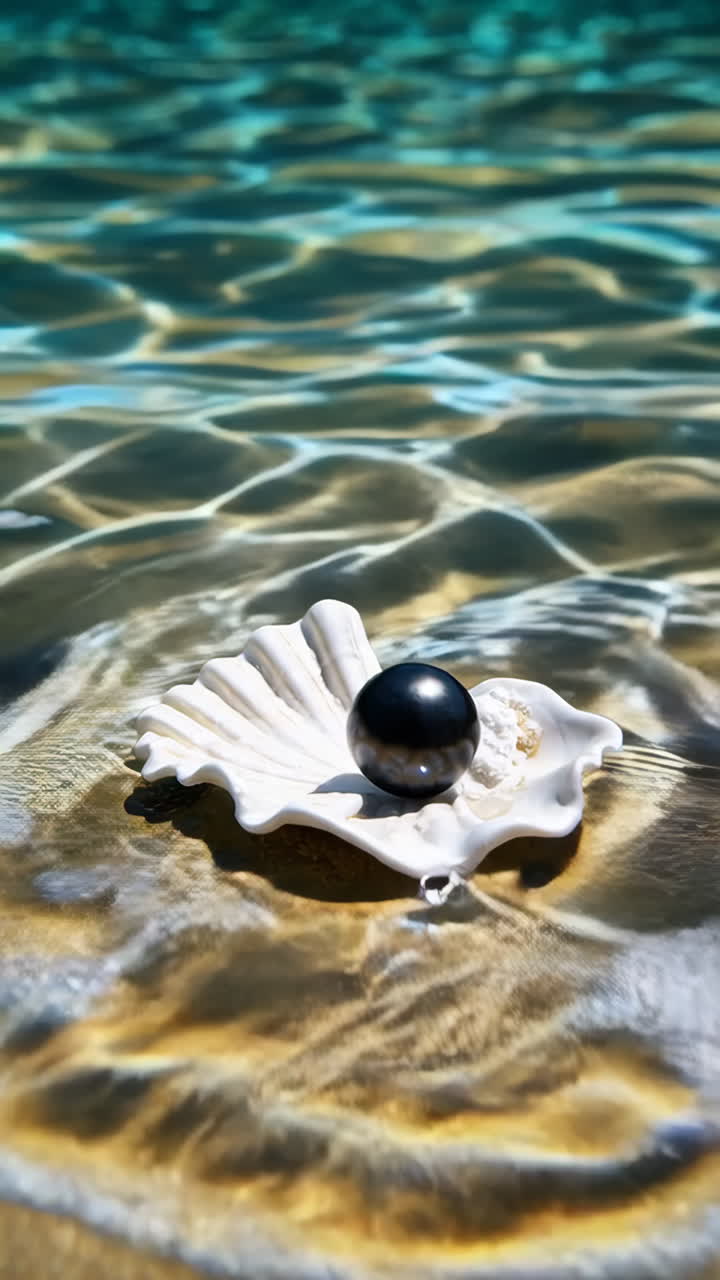 Black Pearl on a Seashell