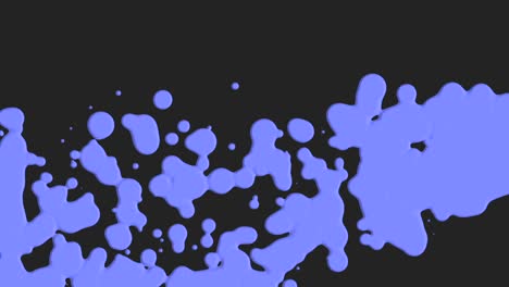 líquido azul abstracto y manchas de salpicaduras