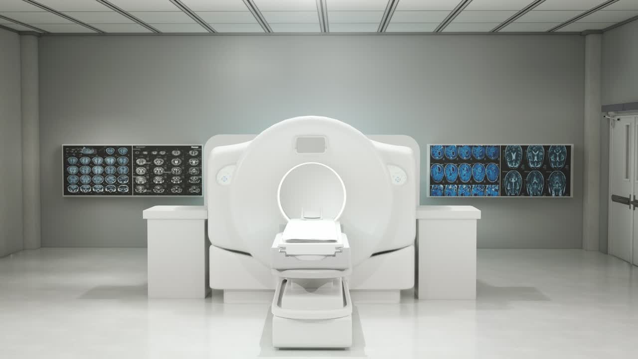 sala de resonancia magnética o tomografía computarizada