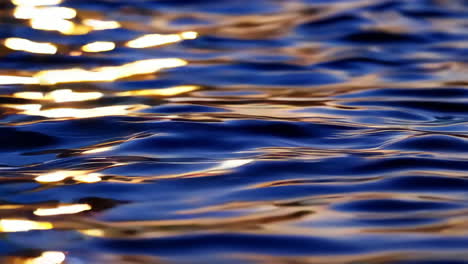 rippling water at sunset