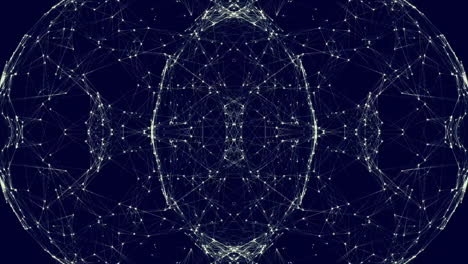 Animation of network of connections over globe