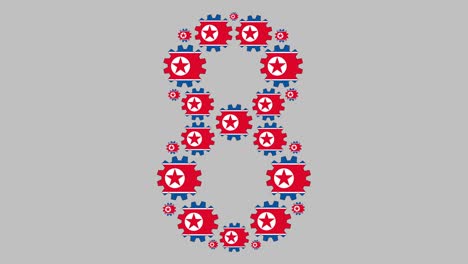 north korean number eight