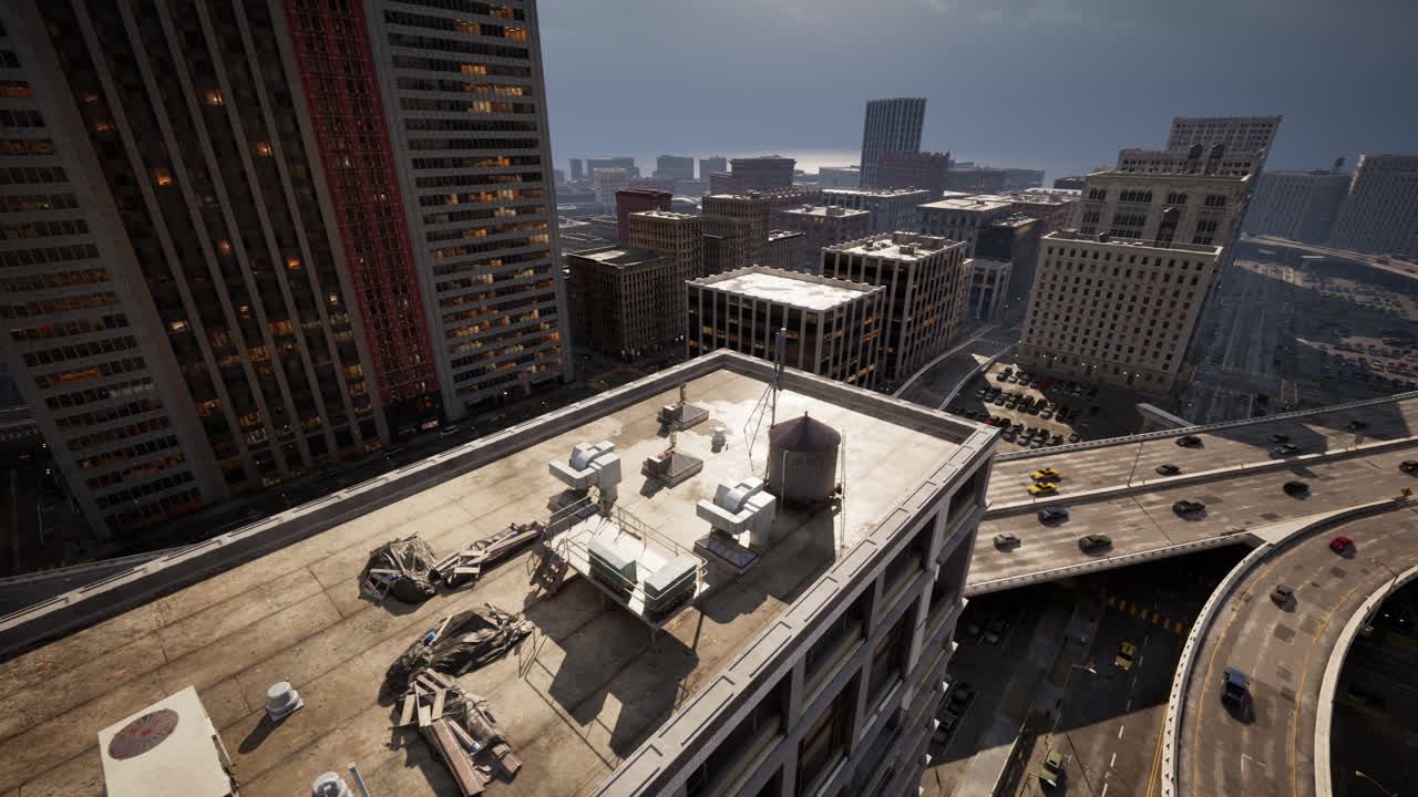 paisaje urbano de manhattan con rascacielos de la ciudad de nueva york