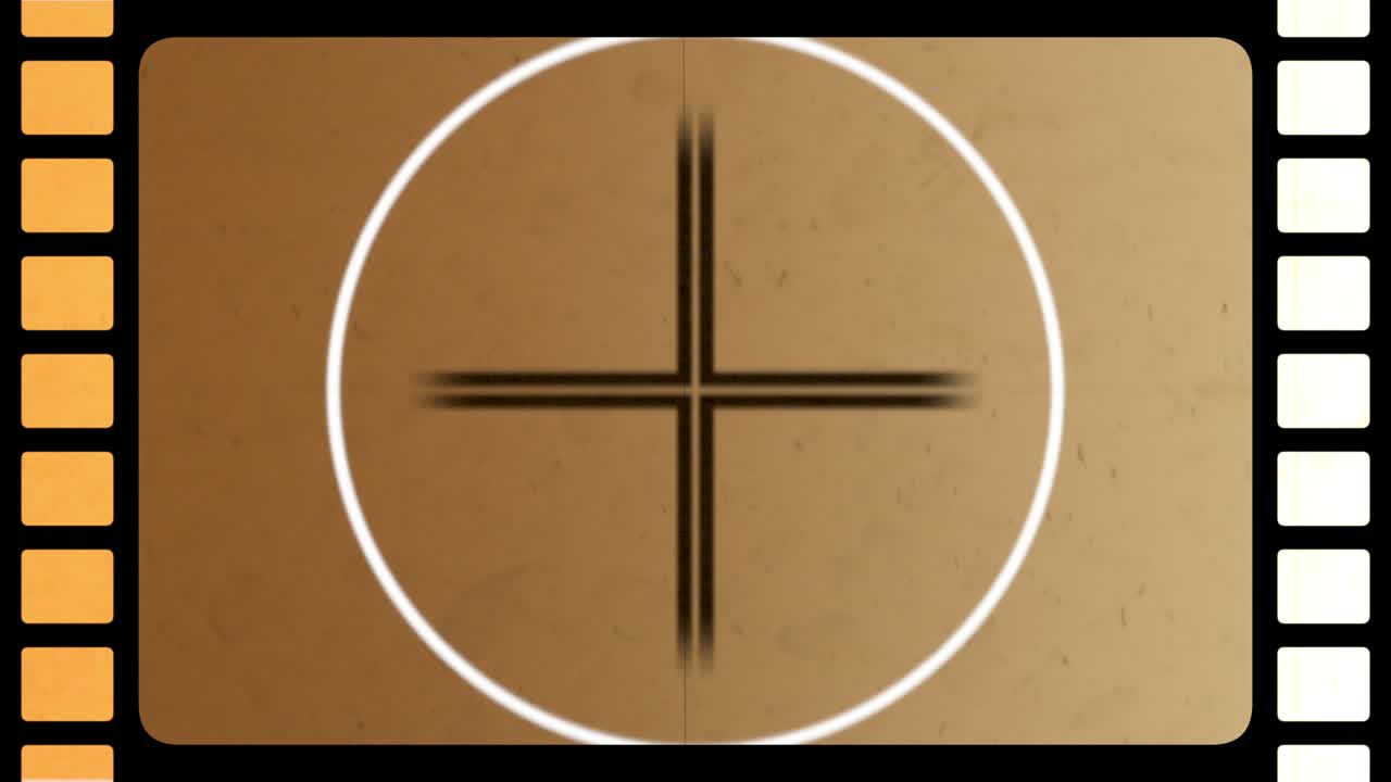 90년대 스타일의 레트로 필름 카운트다운