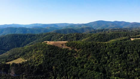 arial view of severni kucaj mountain in serbia