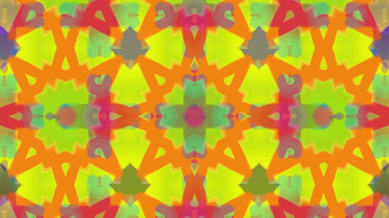 formas caleidoscópicas coloridas que se mueven hipnóticamente