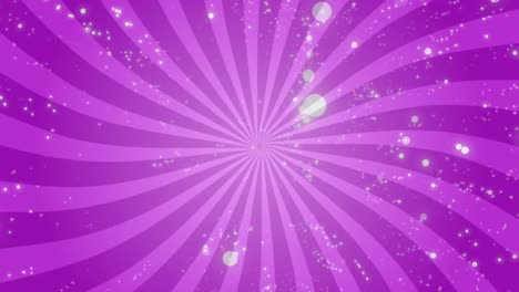 Animation-of-sale-text-banner-over-white-spots-and-radial-rays-on-purple-background