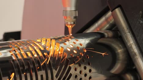 CNC-Laser-cutting-of-metal,-modern-industrial-technology.