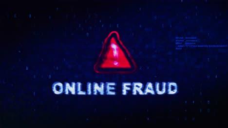 online fraud alert - cybersecurity warning