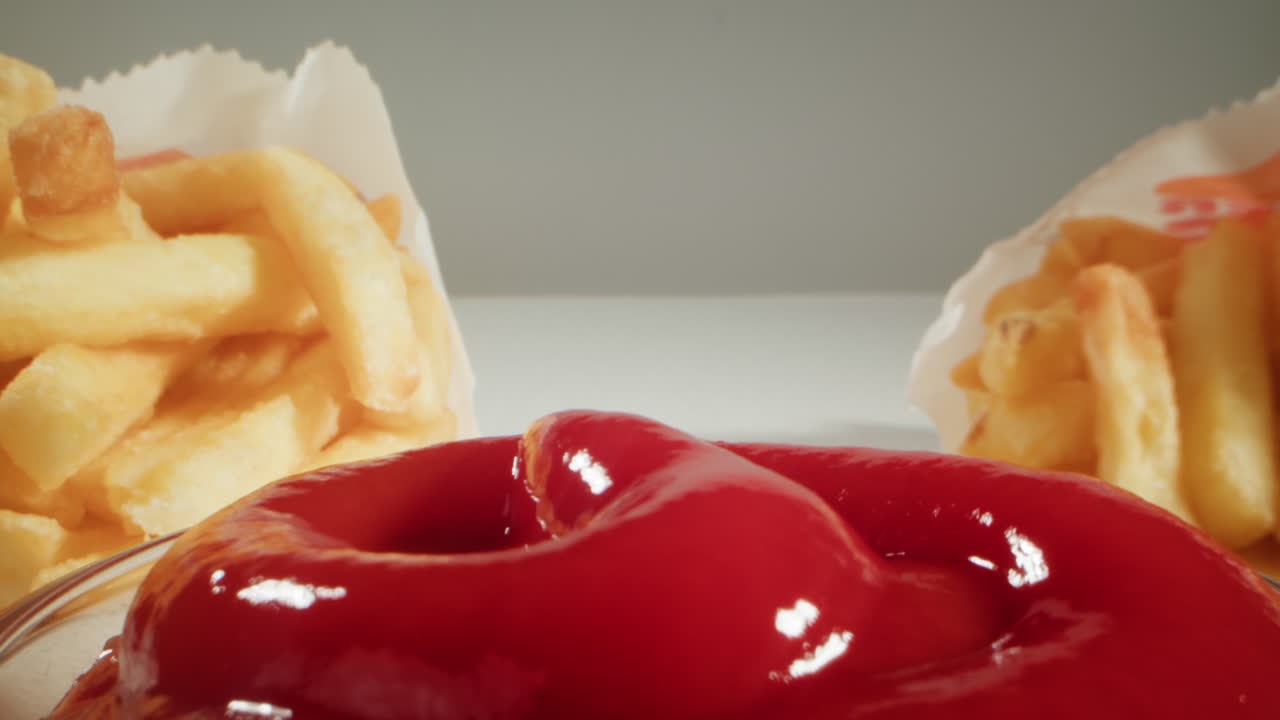 papas fritas con ketchup