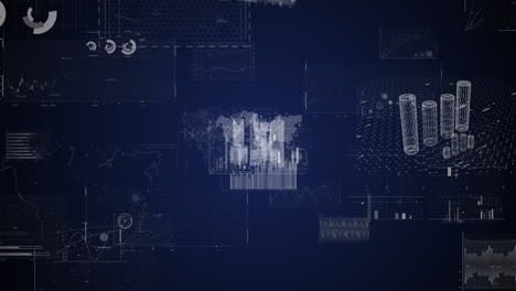 south africa country map with cinematic animation showcasing analytics and data insights, perfect for corporate video backgrounds, business presentations, and professional visuals