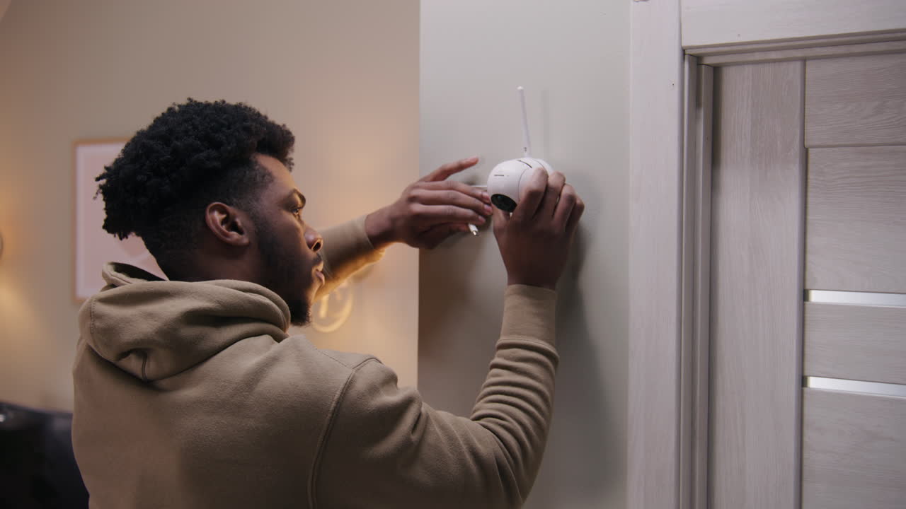 la instalación de una cámara de seguridad