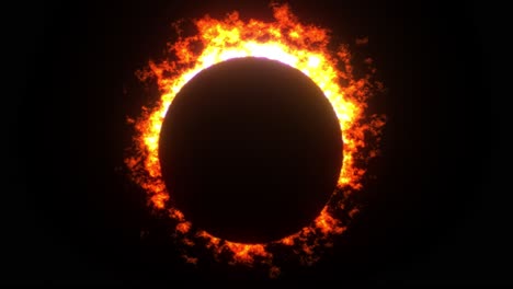 eclipse solar de fuego