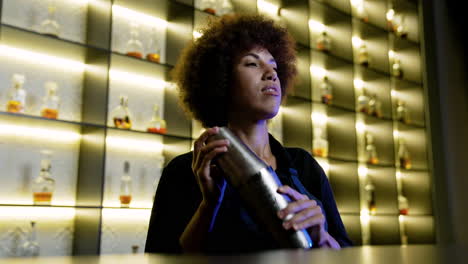 bartender preparing a cocktail