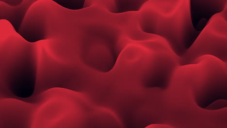 primer plano de tela roja vibrante con arrugas y pliegues
