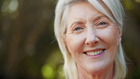 portrait of a smiling senior woman