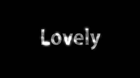 lovely text animation message motion graphics