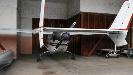 aircraft parked at hangar 4k