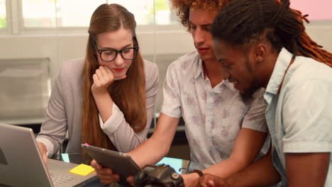 fashion students working as a team