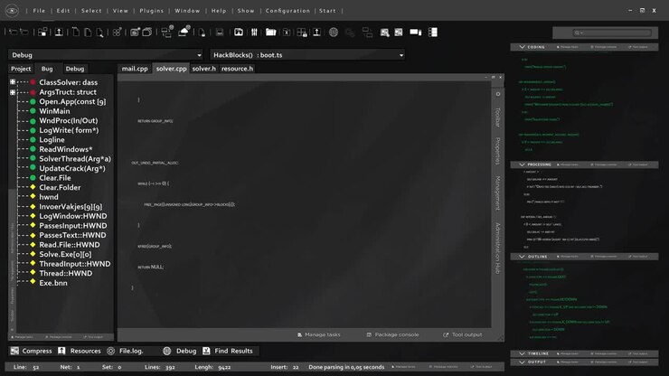 Dynamic Programming Code Characters Being Animated Inside Software Ui