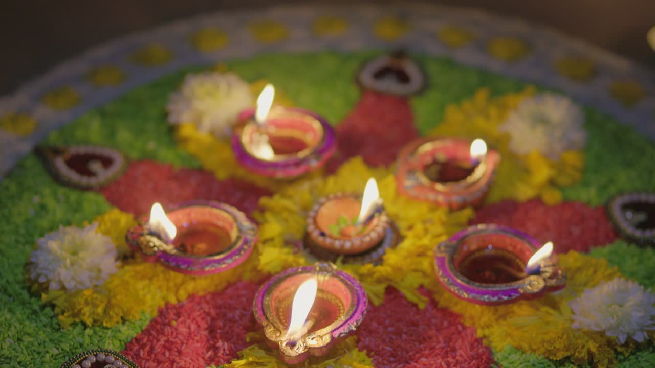 Diwali is a festival of lights celebrations by Hindus , Jains, Sikhs and some Buddhists