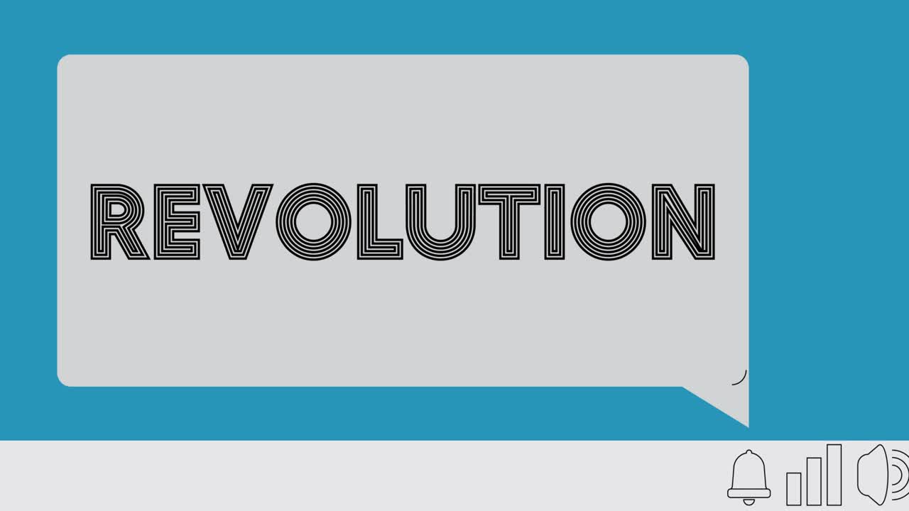 휴대용 정보 장치 화면에서 알림 버블에 텍스트 혁명.