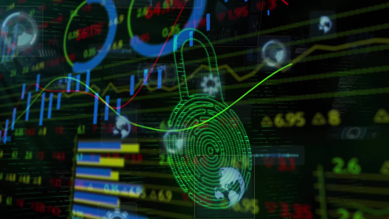 анимация биометрического замка и обработка данных