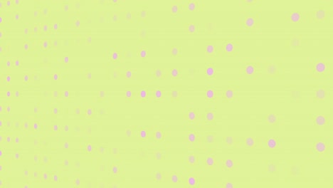 patrón de puntos de fondo parpadeando al azar y moviéndose en dirección lateral (bucle sin costuras, amarillo y rosa)