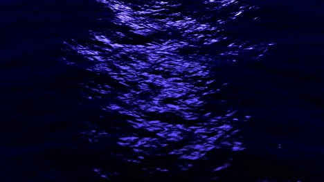 waves on a deep blue ocean at dusk during summer