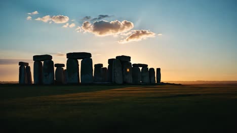 stonehenge at sunset