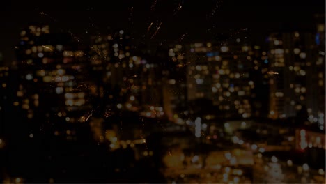video animado de fuegos artificiales 4k