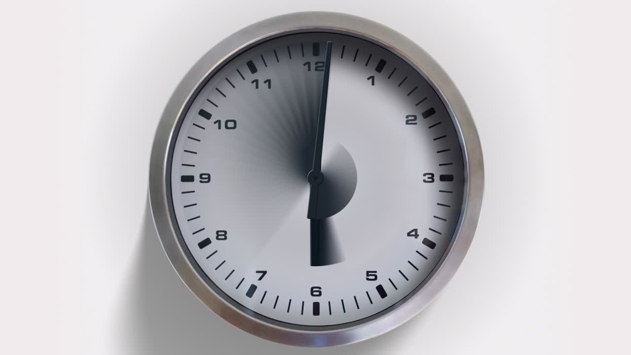 el reloj borroso el lapso de tiempo la cara frontal (4k)