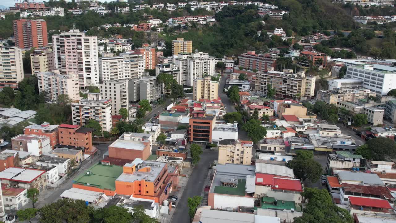 The residential area of colinas de los chaguaramos, showcasing urban development, aerial view