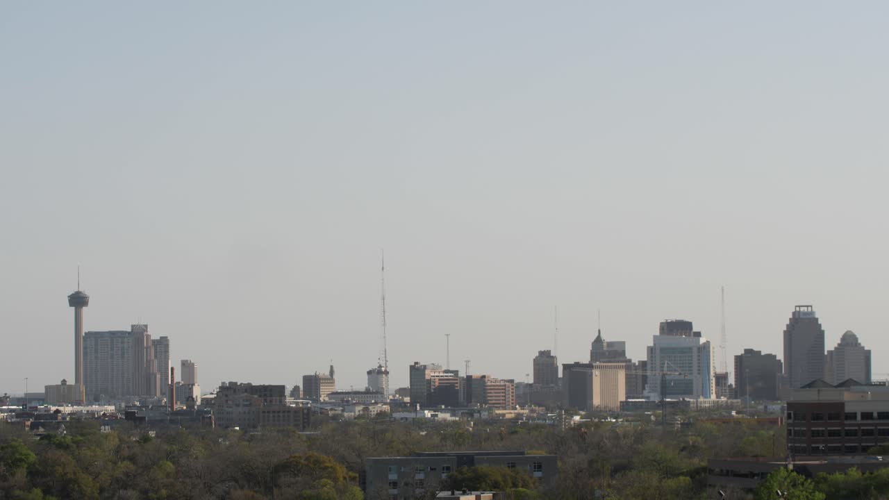 día del horizonte del centro de san antonio 4k 24fps