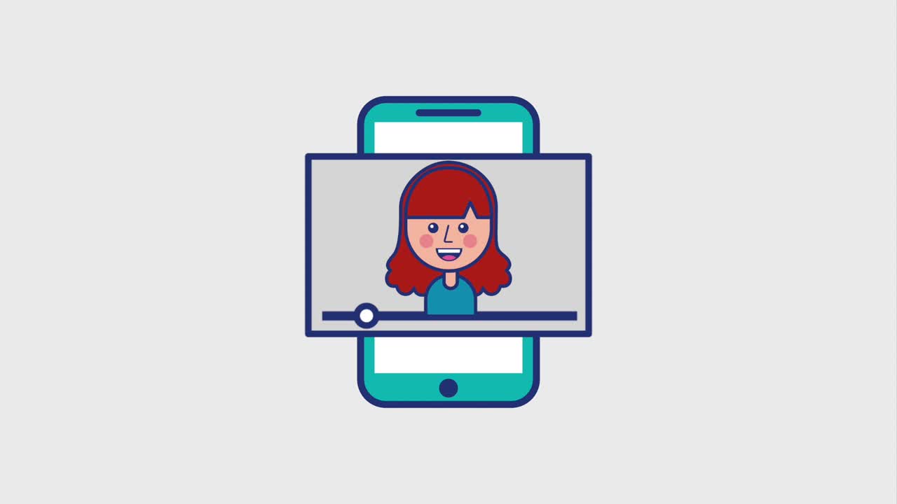 telefono con contenuto virale donna parlare