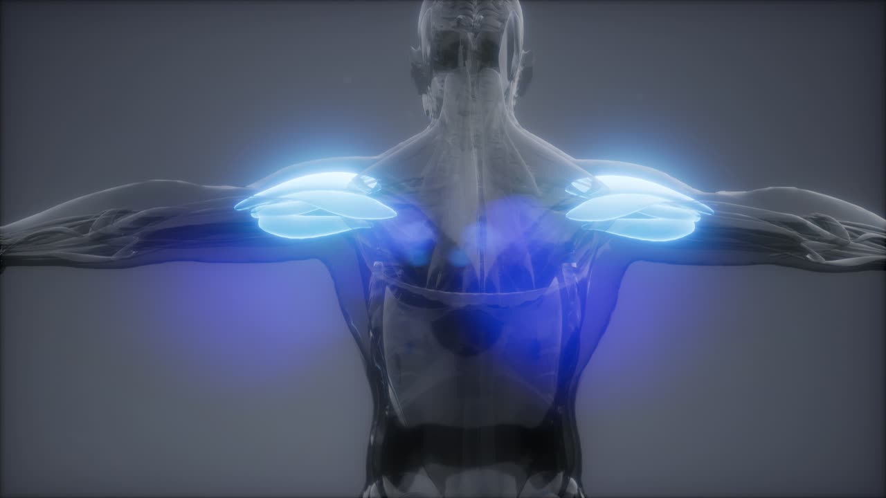 델토이드 - 눈에 보이는 근육 해부학 지도