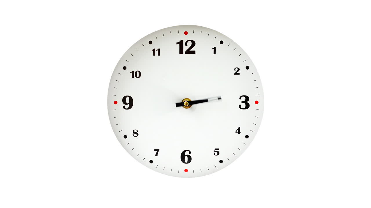 Shooting of hours. Time lapse. Shooting of the dial of hours