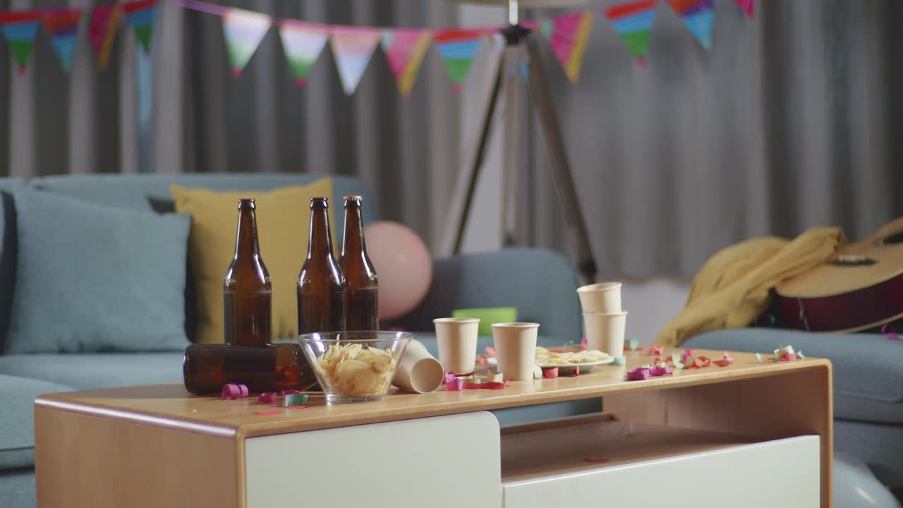 limpieza de la fiesta