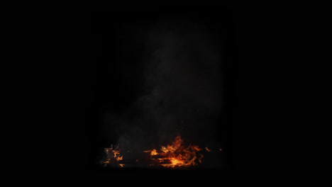 efecto de fuego y humo