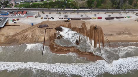 Strandsand-Ersatzprojekt-In-San-Clemente-Aus-Der-Luft-Gezeigt