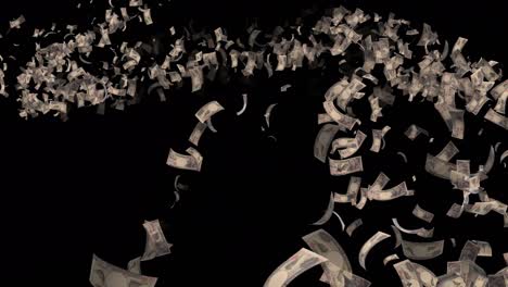 yen money cash particle animation