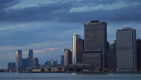 panoramic view on manhattan new york city